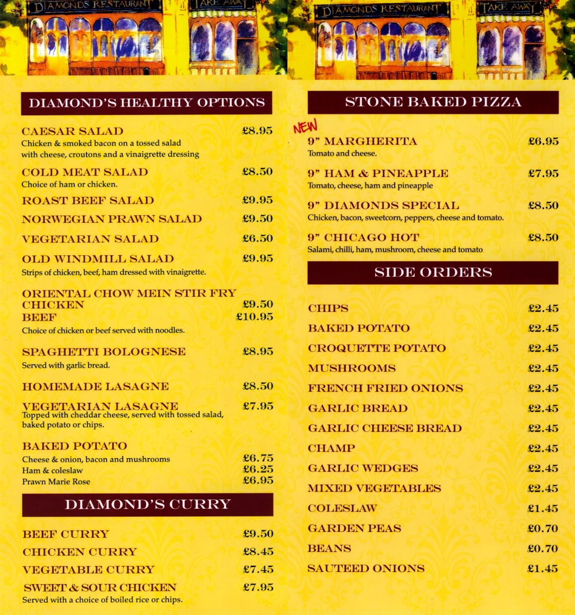 Diamonds Restaurant Menu - Image 5